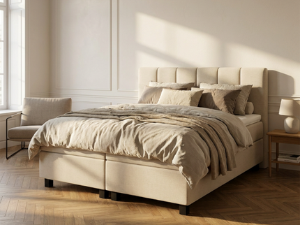 Boxspring Hotel Luxury - Wide - Beige