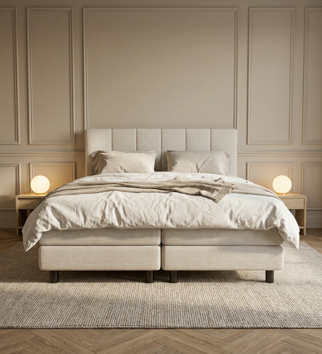 Boxspring Hotel - Wide - Beige