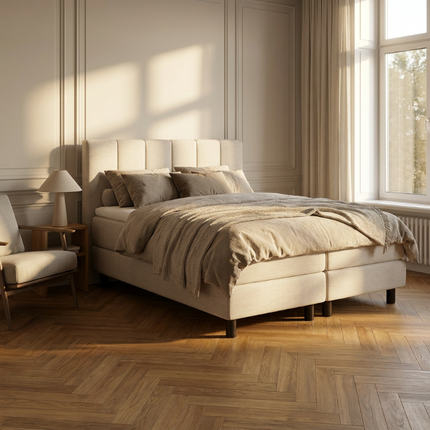 Boxspring Hotel - Wide - Beige