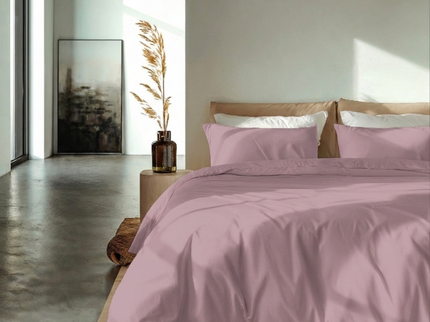 Dekbedovertrek Katoen-Percale - Roze