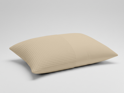 2-PACK Kussenslopen Waffle - Zand