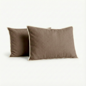 2-PACK: Kussenslopen Luxury Velvet - Taupe