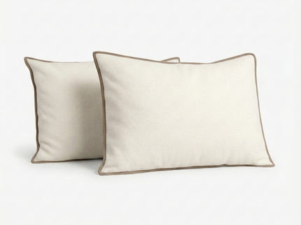 2-PACK: Kussenslopen Luxury Velvet - Crème