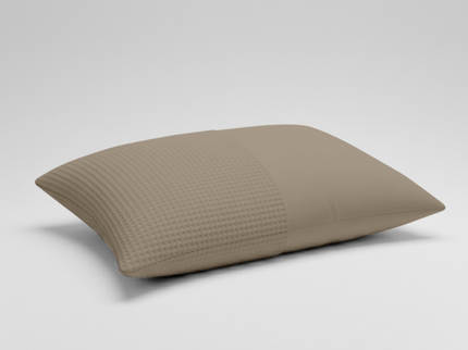 2-PACK Kussenslopen Waffle - Taupe