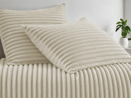 Dekbedovertrek Teddy Rib - Creme/Off White