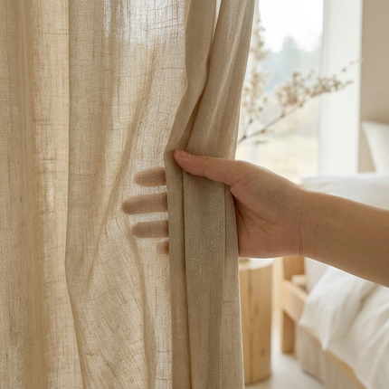 Gordijnen In Between - Haken - Beige