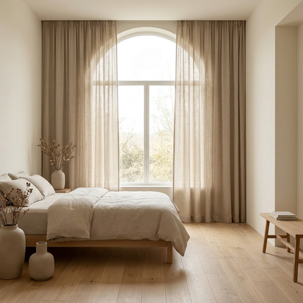 Gordijnen In Between - Haken - Beige
