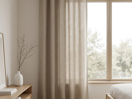 Gordijnen In Between - Ringen - Beige