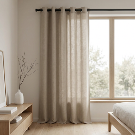 Gordijnen In Between - Ringen - Beige