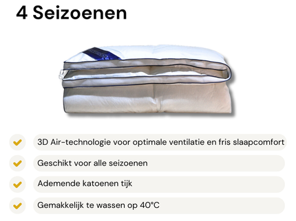 Dekbed 3D Air Deluxe Dons - 4 Seizoenen