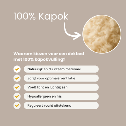 Dekbed 100% Kapok - 4 Seizoenen