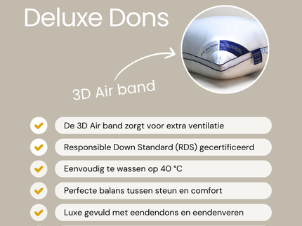 Hoofdkussen - 3D Air Deluxe Dons