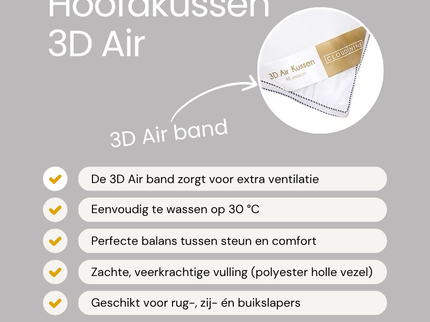 Hoofdkussen - 3D Air