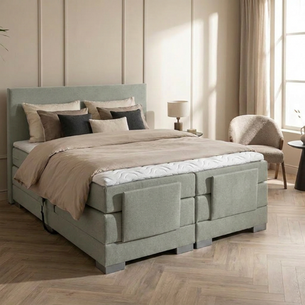 Elektrische Boxspring Julia - Groen