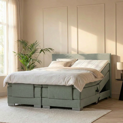 Elektrische Boxspring Julia - Groen