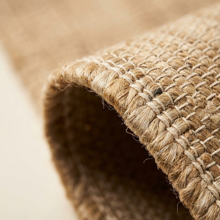 Jute Wol Katoen Vloerkleed  - Beige