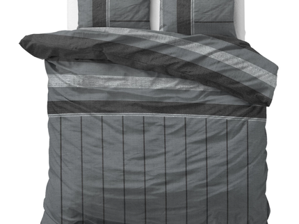 Dekbedovertrek Flanel Kees - Antraciet