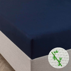 Hoeslaken - Bamboe Stretch - Navy