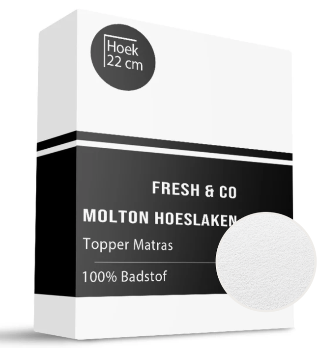 Molton Hoeslaken - Badstof Waterdicht - Topper