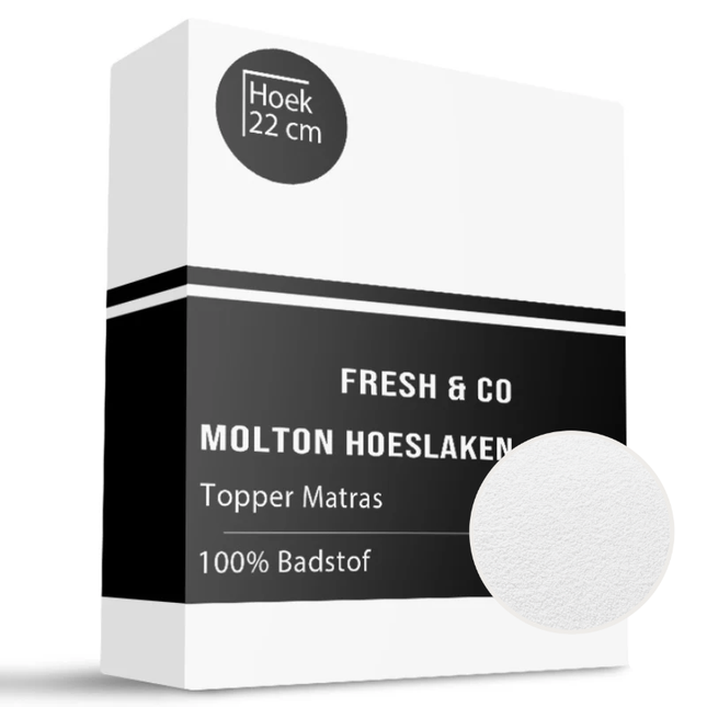 Molton Hoeslaken - Badstof Waterdicht - Topper