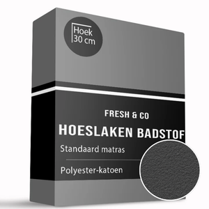 Hoeslaken - Badstof - Antraciet