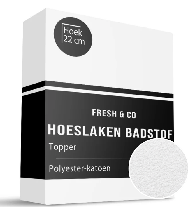 Badstof hoeslaken 180x220 cm Beige Badstof hoeslaken 180x220 cm Beige