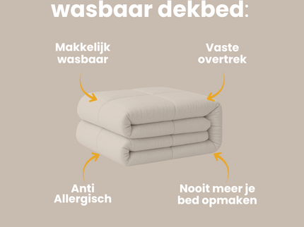 Easy Dekbed Zonder Overtrek - Beige