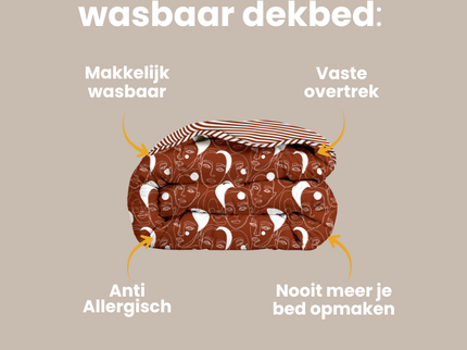 Easy Dekbed Zonder Overtrek - Red Faces