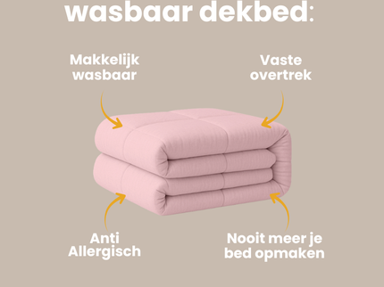 Easy Dekbed Zonder Overtrek - Roze