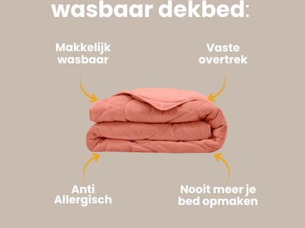 Easy Dekbed Zonder Overtrek - Velvet - Roze