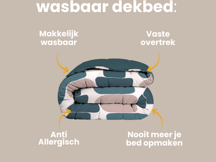 Kids Easy Dekbed Zonder Overtrek - Stacking Stones