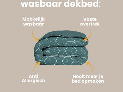 Kids Easy Dekbed Zonder Overtrek - Endless Hexagons