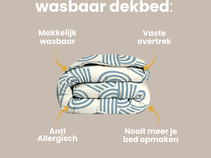 Easy Dekbed Zonder Overtrek - Curvy Lines