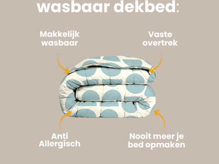 Easy Dekbed Zonder Overtrek - Half Circles
