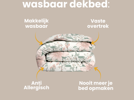 Easy Dekbed Zonder Overtrek - Pink Blossom