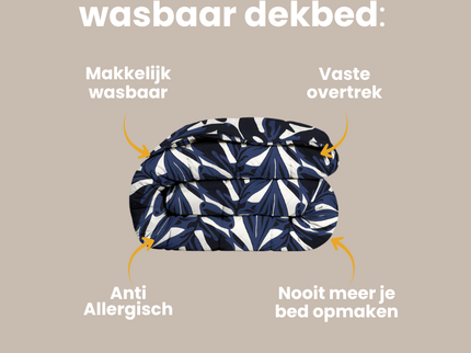 Easy Dekbed Zonder Overtrek - Painted Leafs