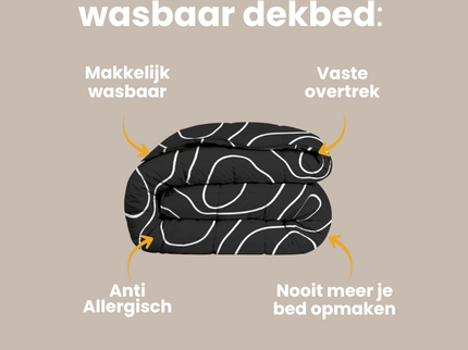 Easy Dekbed Zonder Overtrek - Doodles