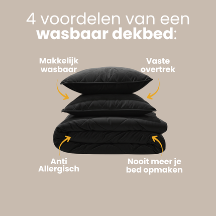 Kids Lazy Dekbed Zonder Overtrek - Velvet - Zwart