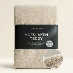 Topper Hoeslaken Teddy - Off White