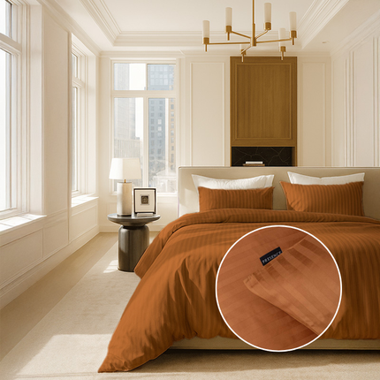 Dekbedovertrek Katoen-Satijn - Satijnstreep