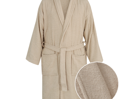 Badjas Basic Katoen - Beige