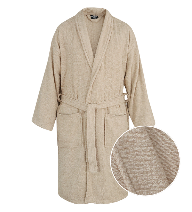 Badjas Basic Katoen - Beige