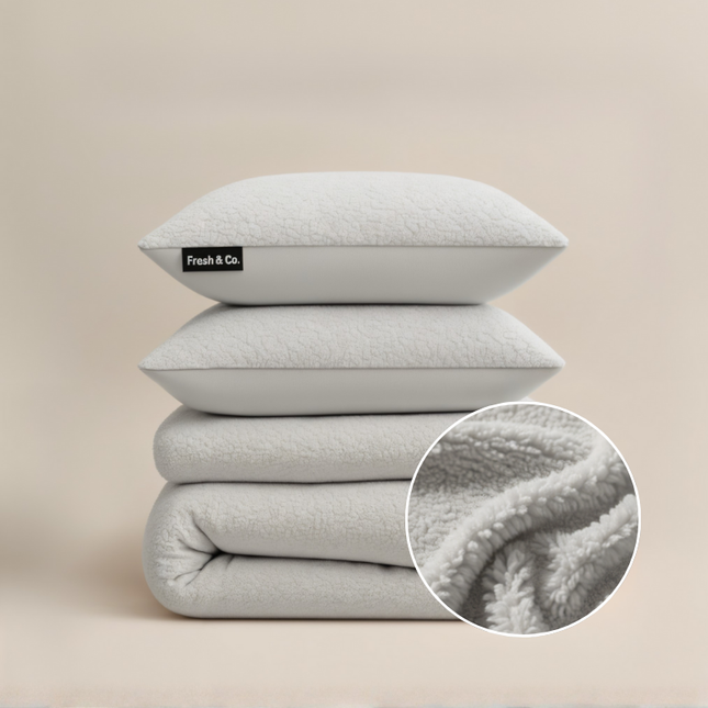 Dekbedovertrek Teddy - Lichtgrijs