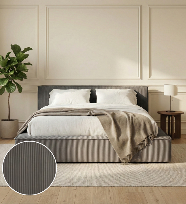 Boxspring met Opbergruimte Amour Cosy - Antraciet