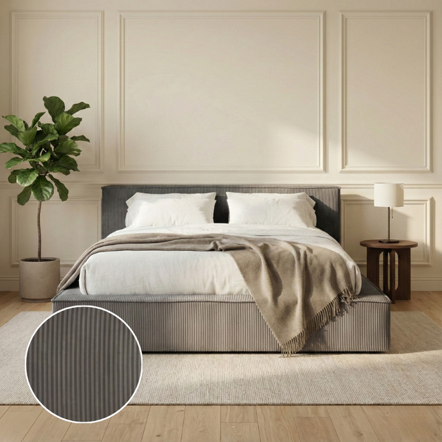 Boxspring met Opbergruimte Amour Cosy - Antraciet