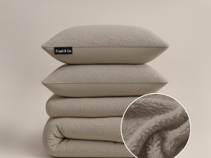 Dekbedovertrek Teddy - Taupe/Grijs