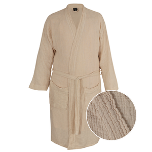 Badjas Mousseline Katoen - Beige