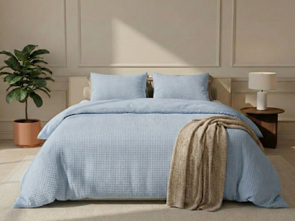 Dekbedovertrek Katoen Vafala - Blauw