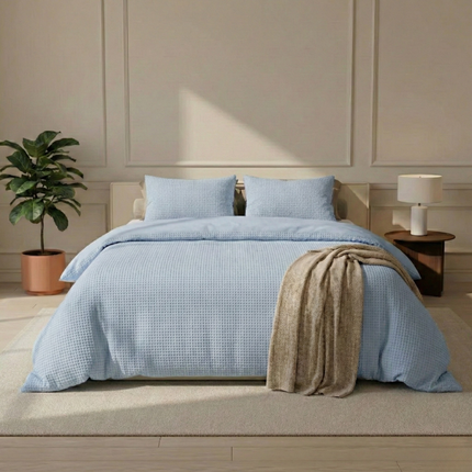 Dekbedovertrek Katoen Vafala - Blauw