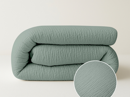 Easy Dekbed Zonder Overtrek - Mousseline - Groen